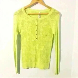 Aeropostale green lace shirt size xs NWOT